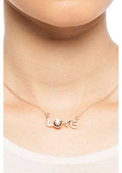 Parlak Taşlı Aşk Temalı Kolye fiyatları