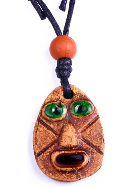 Aztek Metztli Totem Natural Kolye