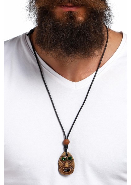 Aztek Metztli Totem Natural Kolye modelleri