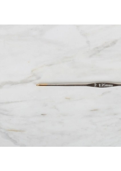 Yabalı Altın Uçlu Metal Saplı Dantel Tığ No:2 & 1.75MM -Gümüş fiyatları