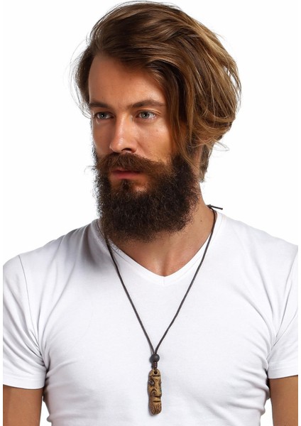 Aztek Ehecatl Totem Natural Kolye