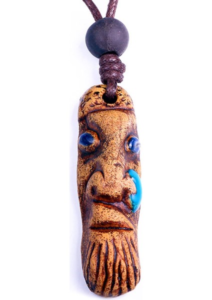 Aztek Ehecatl Totem Natural Kolye fiyatları