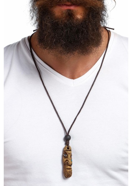 Aztek Ehecatl Totem Natural Kolye modelleri