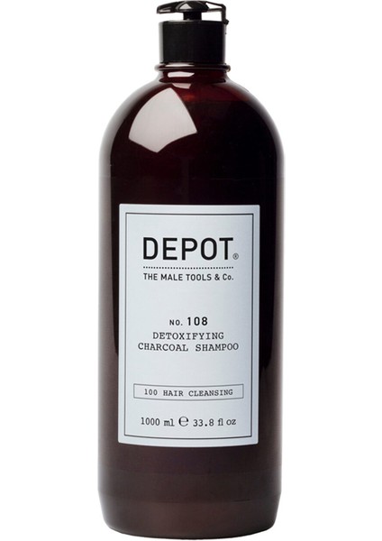 NO.108 Detoxifying Charcoal Erkeklere Özel Yoğun Arındırıcı Kömür Şampuanı 1000ML
