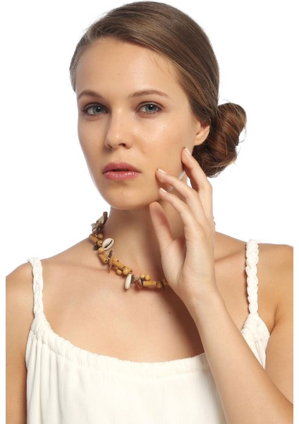 Unisex Coconat ve Deniz Kabuğu Kolye