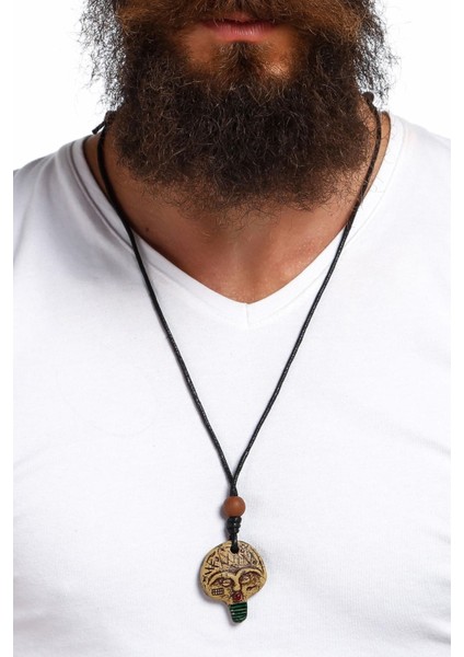 Aztek Patecatl Totem Natural Kolye modelleri