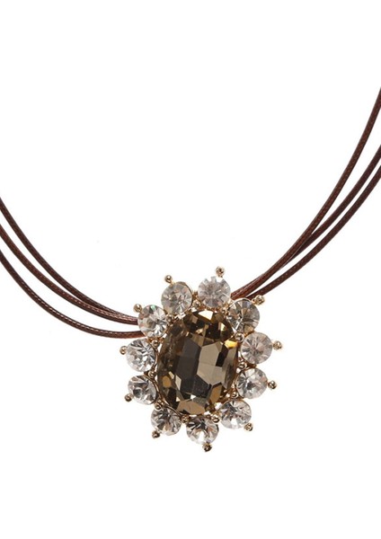 Zirkon Taşlı Papatya Kolye fiyatları