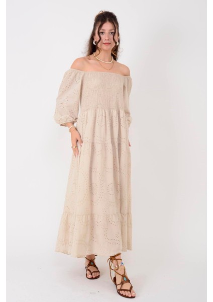 Madonna Yaka Fistolu Elbise indirimleri