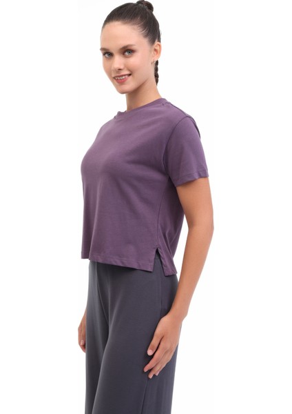 Wb 11ASYA-T 5pr Mor Kadın Kısa Kol T-Shirt