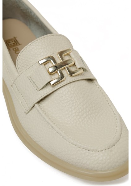25K-8147 5pr Bej Kadın Loafer
