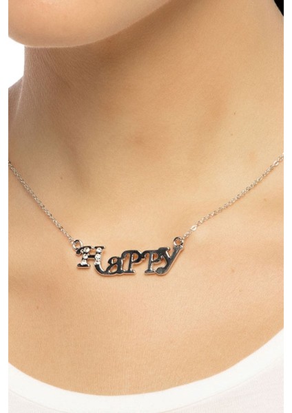 Parlak Taşlı Mutlu Kolye fiyatları