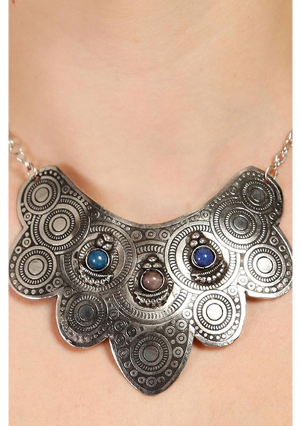 Otantik Osmanlı Işlemeli Alpka Kolye