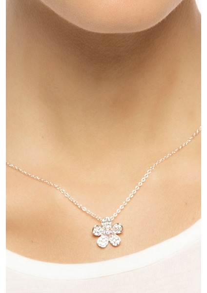 Zirkon Taşlı Çiçek Figür Kolye fiyatları