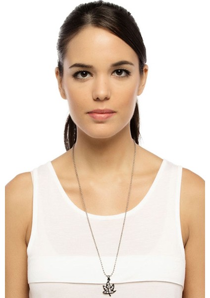 Parlak Taşlı Yaprak Model Salkım Kolye fiyatları