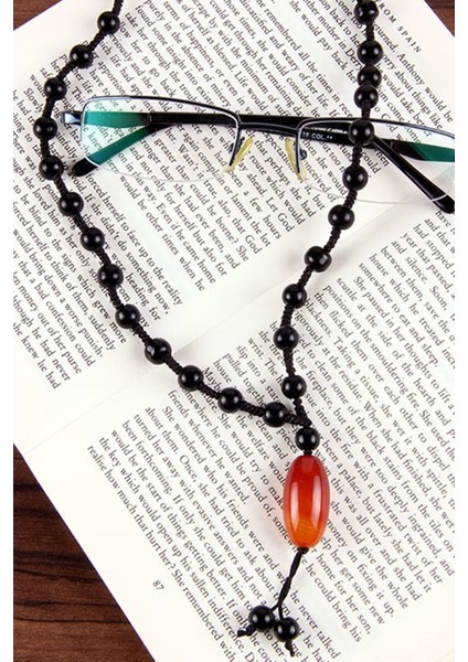 Doğal Taş Boncuklu Örme Kolye modelleri