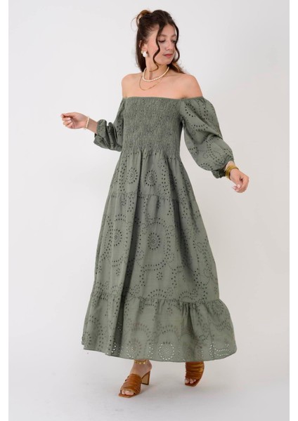 Madonna Yaka Fistolu Elbise fiyatları