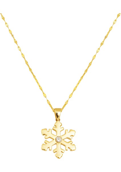 14 Ayar Altın Kartanesi Kolye