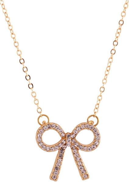 Zirkon Taşlı Sonsuzluk Fiyonk Kolye