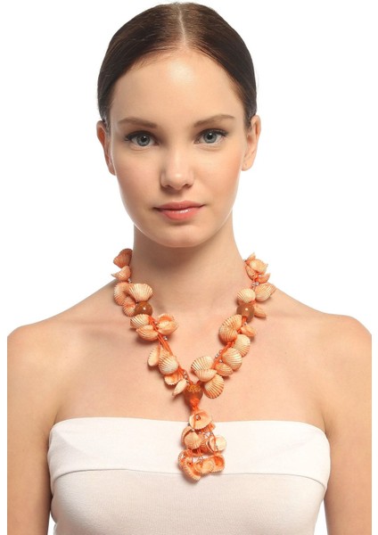 Moulin Rouge Gerçek Deniz Kabuğundan Kolye