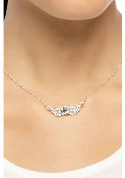 Zirkon Taşlı Kalp Kanat Kolye fiyatları