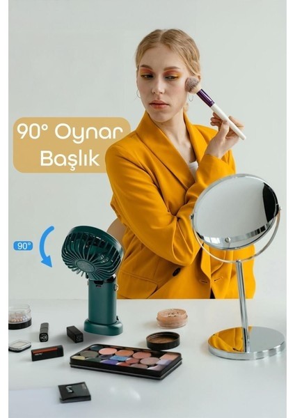 Dijital Ekranlı Şarjlı Mini El Boyun Masa Fanı Seyahat Taşınabilir Vantilatör Fan Yüksek Şarj Fan modelleri