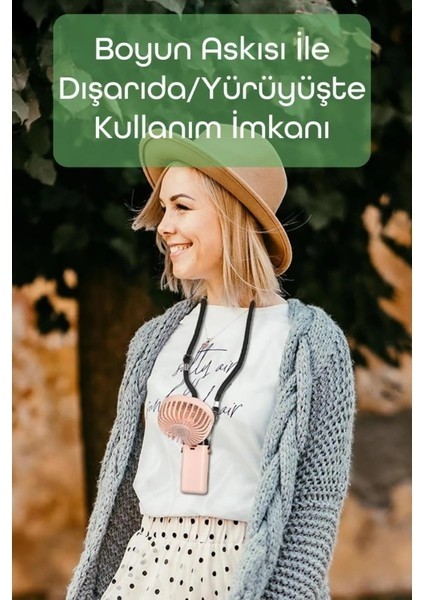 Dijital Ekranlı Şarjlı Mini El Boyun Masa Fanı Seyahat Taşınabilir Vantilatör Fan Yüksek Şarj Fan indirimleri