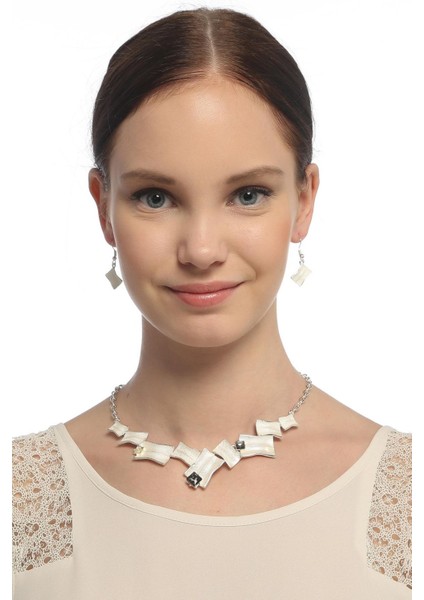 Abiye Kolye Küpe Set