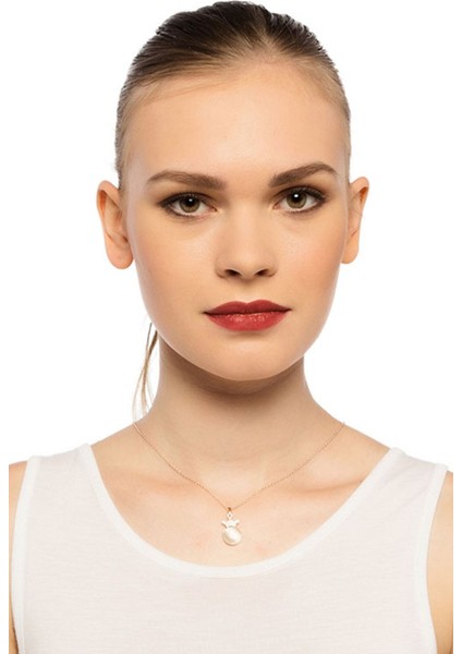 Zirkon Taşlı Taç Figür Kolye fiyatları