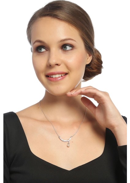 Parlak Taşlı Ay ve Yıldız Kolye fiyatları