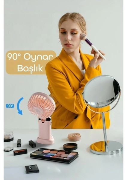 Dijital Ekranlı Şarjlı Mini El Boyun Masa Fanı Seyahat Taşınabilir Vantilatör Fan Yüksek Şarj Fan fiyatları