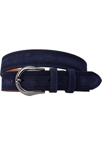 %100 Hakiki Deri, Nikel Tokalı 4 cm Süet Lacivert Kadın Kemeri; Kot, Spor Kemer=süet.70.nik.lacivert fırsatları