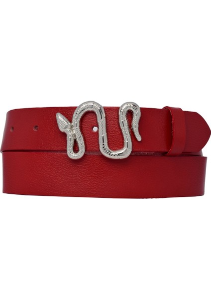 %100 Hakiki Deri, Gümüş Yılan Tokalı Tosado Kadın Kot, Spor Kemer 4 Cm=an-Byn-46 modelleri