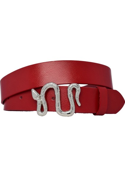 %100 Hakiki Deri, Gümüş Yılan Tokalı Tosado Kadın Kot, Spor Kemer 4 Cm=an-Byn-46 fırsatları