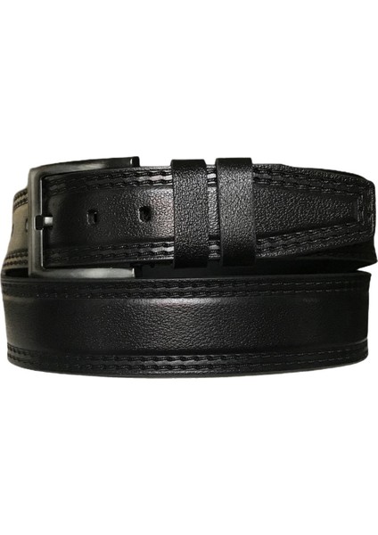 Hakiki Deri Desenli 3'lü Set Kot, Spor Kemer 4,5 cm Siyah, Lacivert, Taba=3lü-Hsn-05.07.08 modelleri