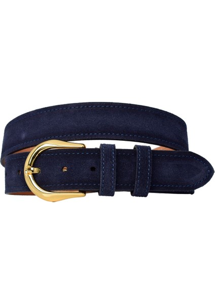 %100 Hakiki Deri, Gold Renk Tokalı 4 cm Süet Lacivert Kadın Kemeri; Kot, Spor Kemer=süet.70.lacivert fırsatları