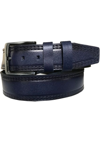 Hakiki Deri Desenli 3'lü Set Kot, Spor Kemer 4,5 cm Siyah, Lacivert, Taba=3lü-Hsn-05.07.08 indirimleri