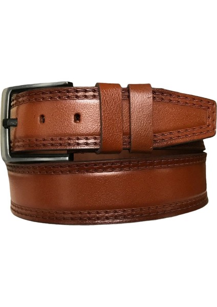 Hakiki Deri Desenli 3'lü Set Kot, Spor Kemer 4,5 cm Siyah, Lacivert, Taba=3lü-Hsn-05.07.08