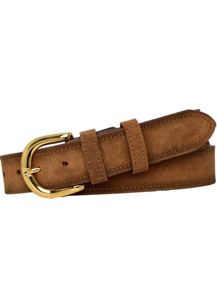 %100 Hakiki Deri, Gold Tokalı 4 cm Süet Sütlü Kahverengi Kadın Kemeri; Kot, Spor Kemer=süet.26.sütka indirimleri