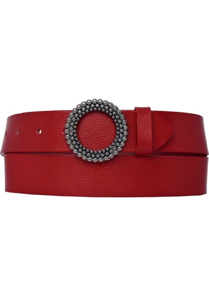 %100 Hakiki Deri, Siyah Nikel Tokalı Kırmızı Kadın Kot Kemeri 4 Cm=an-Byn-58 modelleri
