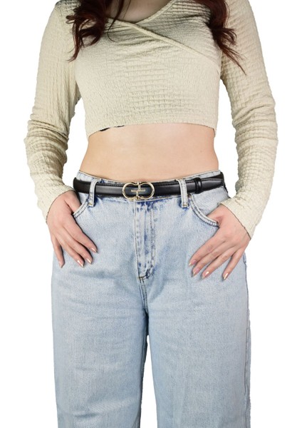 Otomatik Tokalı, Deliksiz Siyah Kadın Kemeri, Pantolon Kemeri, Elbise Kemeri, 2.5 Cm_auto fiyatları