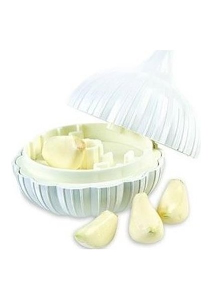 ® Sarımsak Şeklinde Pratik Sarımsak Ezici Rendeleyici El Rondosu