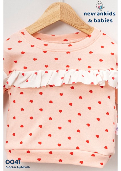 Kız Bebek Çocuk Heart Pattern Bolera Angel Takım modelleri