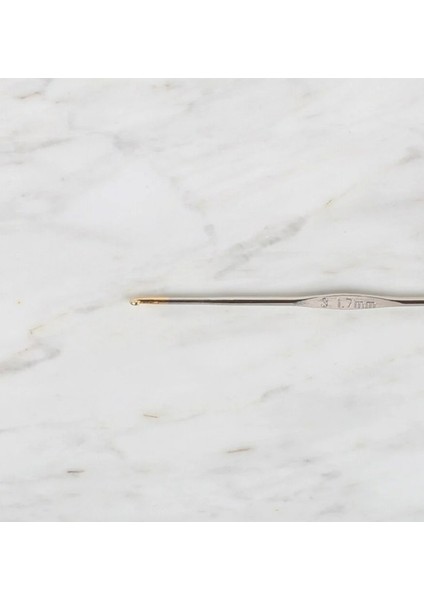 Yabalı Altın Uçlu Metal Saplı Dantel Tığ No:3 & 1.7mm -Gümüş fiyatları