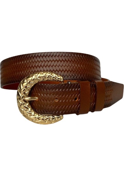 %100 Hakiki Deri, Gold Tokalı Kahverengi Kadın Kot Kemeri 4 CM=TYC00419802349 modelleri