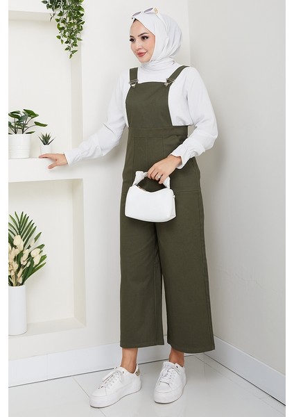 Gülru Cepli Gabardin Tulum 1587 - Haki modelleri