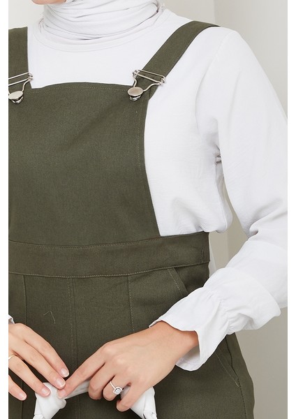 Gülru Cepli Gabardin Tulum 1587 - Haki indirimleri