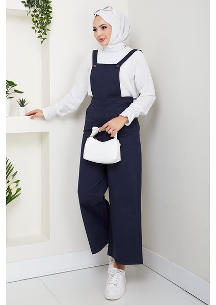 Gülru Cepli Gabardin Tulum 1587 - Lacivert