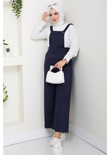 Gülru Cepli Gabardin Tulum 1587 - Lacivert modelleri