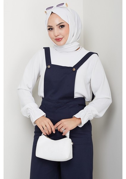 Gülru Cepli Gabardin Tulum 1587 - Lacivert fırsatları