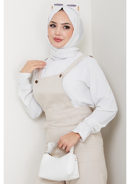 Gülru Cepli Gabardin Tulum 1587 - Bej fiyatları